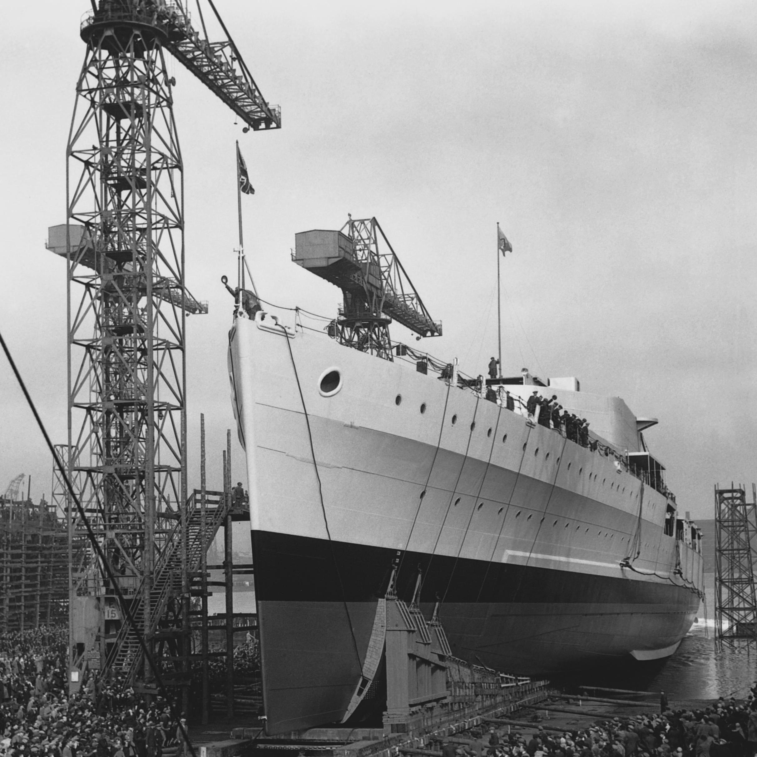 Boris Johnson used South Korean-built vessel to trumpet plan for British shipbuilding