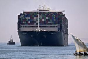 Ever Green Container Ship, Suez Canal