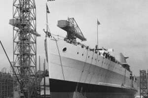 Boris Johnson used South Korean-built vessel to trumpet plan for British shipbuilding